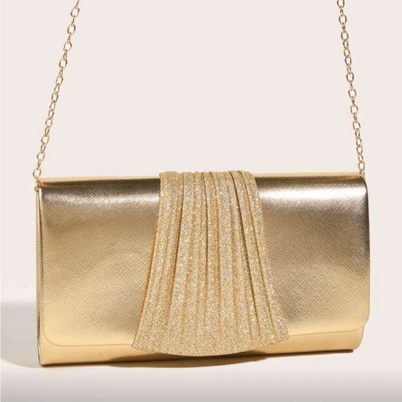 Elegant Gold Clutch Bag